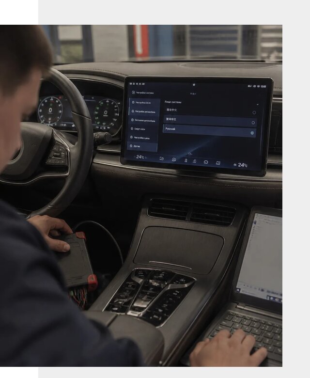 Русификация автомобиля BYD HAN для эксплуатации в Петропавловске-Камчатском